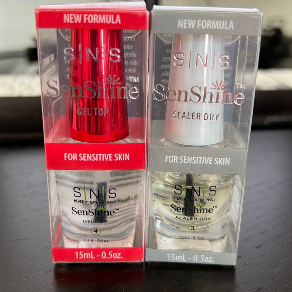 SNS Senshine Sensitive Skin Formula Gel Top and Sealer Dry